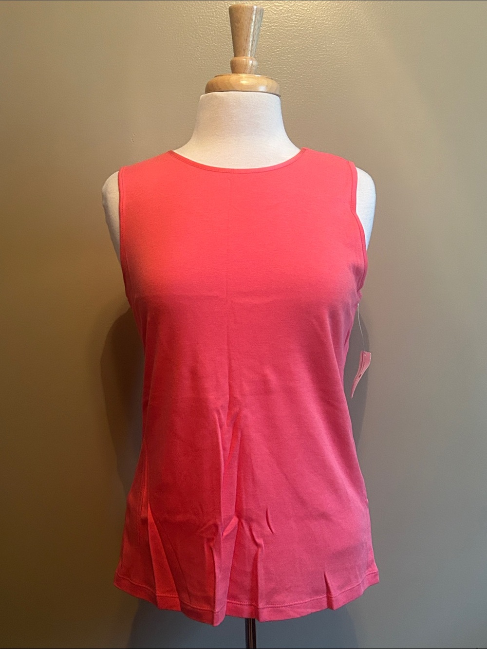 Christopher & Banks Pink Fitted Sleeveless Tank Top
